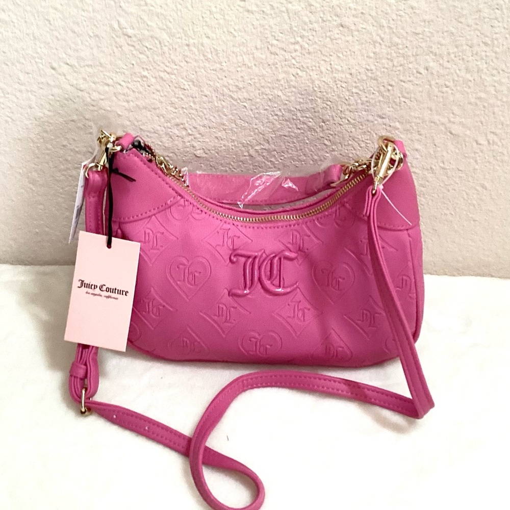 NEW Juicy Couture Juicy Pink Hood Times Shoulder Bag